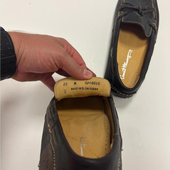 Ernest Hemingway Leather Driving Loafers | Men’s 10M | Brown Moc Toe - Picture 5 of 6